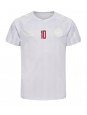 Danmark Christian Eriksen #10 Replika Borta Kläder VM 2022 Kortärmad
